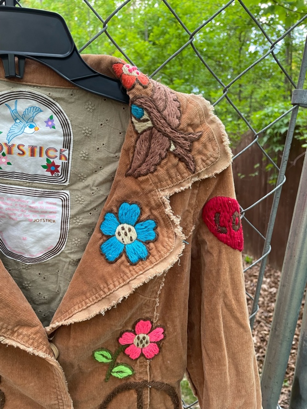 Vintage Joystick / Johnny Was Embroidered Jacket Size Medium - Picture 10 of 11